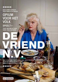affiche van 'De Vriend N.V.' een komedie over geld en generaties.